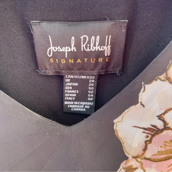 Joseph Ribkoff Cape Sleeve Floral Top Size 22 - Picture 6 of 13